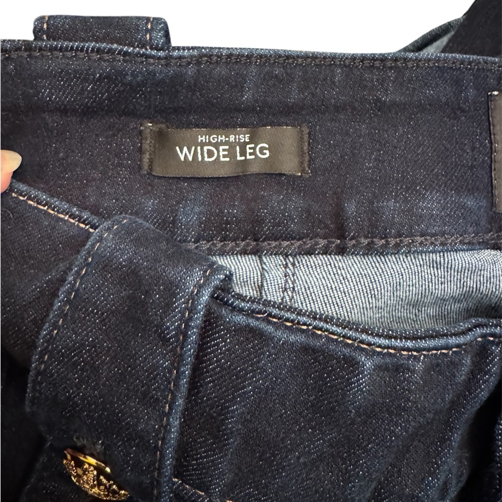 White House Black Market Women’s High-Rise Mariner Wide Leg Jeans - 4 - Picture 7 of 7